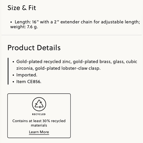 🆕J. Crew Heart Necklace with Pave Crystals - Picture 4 of 10